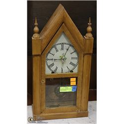 1906 NEW YORK MANTLE CLOCK W/KEY WORKING
