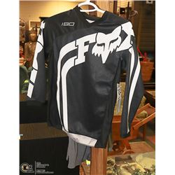 NEW FOX YOUTH BLACK/ WHITE RIDING JERSEY