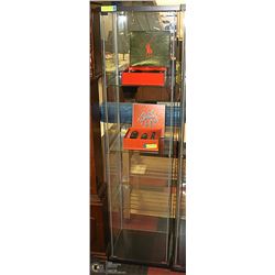 GLASS DISPLAY CABINET - 4 TIER