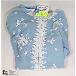 HANDBEADED ANGORA AND LAMBSWOOL SWEATER