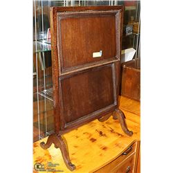 FIRESCREEN / TABLE COMBO ANTIQUE FIRESCREEN,