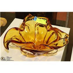 AMBER ART CANDY DISH