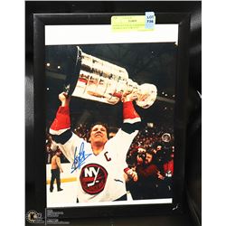DENIS POTVIN AUTOGRAPHED FRAMED  8 X 10 W/ COA