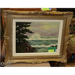 ORIGINAL PAINTING IN ANTIQUE FRAME BY HAYES