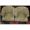 Image 1 : PAIR OF FLORAL VINTAGE ARMCHAIRS. FURNITURE