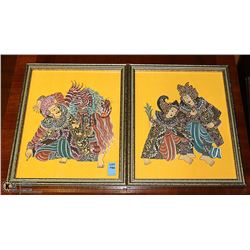 LOT OF 2 VINTAGE FRAMED PICTURES