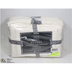 ALLURE 6PC BATH TOWEL SET - IVORY