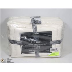 ALLURE 6PC BATH TOWEL SET - IVORY