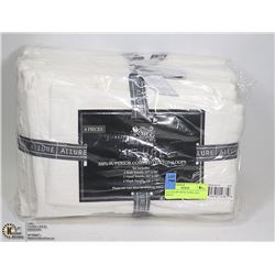 ALLURE 6PC BATH TOWEL SET - WHITE