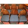 Image 1 : SET OF 6 VINTAGE WOOD DINING ROOM CHAIRS