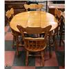 Image 1 : SOLID WOOD TABLE WITH 4 CHAIRS. FURNITURE