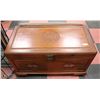 Image 1 : SOLID WOOD CARVED STORAGE TRUNK. FURNITURE
