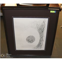 GRAPHITE ON PENCIL ART BY NORMAN YATES (1923-2014)