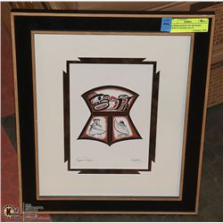 "COPPER DESIGN" BY RICHARD SHORTY FRAMED PRINT
