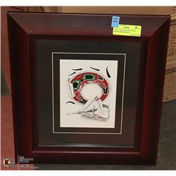 "THE LONG HOUSE" BY DANNY DENNIS FRAMED PRINT