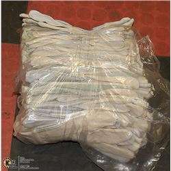 24 PAIRS LEATHER AND CLOTH WORK GLOVES SIZE LARGE