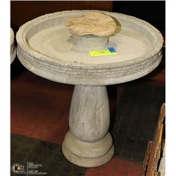 CONCRETE BIRDBATH 14 X 14