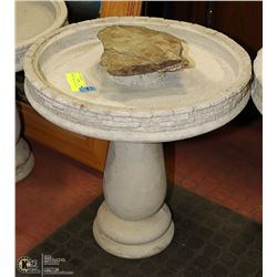 CONCRETE BIRDBATH 14 X 14