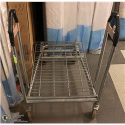 STAINLESS STEEL CART ON CASTORS SIZE 30" X 26"WIDE