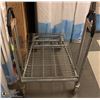 Image 1 : STAINLESS STEEL CART ON CASTORS SIZE 30" X 26"WIDE