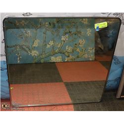 CHROME FRAMED MIRROR. FURNITURE