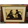 Image 1 : GOLD TONE FRAMED LADIES PICTURE.