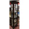 Image 1 : WOOD AND GLASS CURIO CABINET. FURNITURE