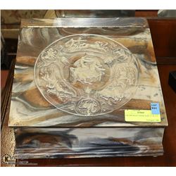 LGE INCOLAY STONE BOX 12" X 11.5"