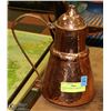 Image 1 : HAND HAMMERED COPPER KETTLE 10.5"H
