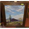 Image 1 : CACTUS ORIGINAL PAINTING 28" X 34"