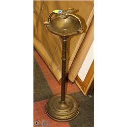 ANTIQUE BRASS STANDING ASHTRAY