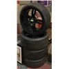 Image 1 : SET OF 4 TIRES ON RIMS, 245 40R/20