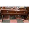 Image 1 : ANTIQUE SHERATON FLAME MAHOGANY DESK INLAID