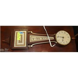 VINTAGE SETH THOMAS BANJO CLOCK WORKS PERFECTLY