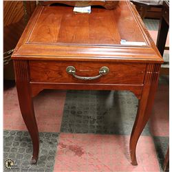 WOOD SIDE TABLE BY ETHAN ALLEN