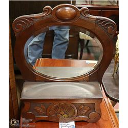 EUROPEAN ANTIQUE MIRROR AND CABINET
