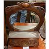 Image 1 : EUROPEAN ANTIQUE MIRROR AND CABINET
