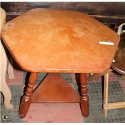 OCTAGON OCCASIONAL TABLE 27"TALL