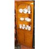Image 1 : LIGHT OAK CORNER CABINET