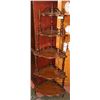 Image 1 : FRETWORK ANTIQUE CORNER SHELF 57"TALL