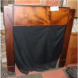 ART DECO MAHOGANY FIRE SURROUND