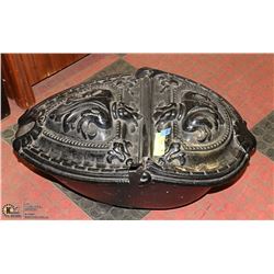 HEAVY EUROPEAN CAST IRON COAL HOD-RARE
