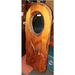 HAND CARVED BIRD IN FLIGHT MIRROR 55.5" TALL