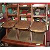 Image 1 : 3 ANTIQUE STURDY FOLDING CHILDRENS CHAIRS