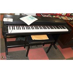 YAMAHA CLAVINOVA  KEYBOARD WITH BENCH
