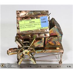 WINDUP MUSICAL METAL WINDMILL