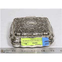VINTAGE CHROME STYLE STASH OR JEWELRY BOX DESIGNS