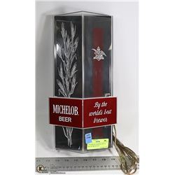 1970'S MICHELOB BEER LIGHT UP SIGN WORKS BUSCH