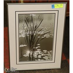 FRAMED ART- REEDS & LILLIES