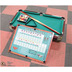 VINTAGE MINI POOL TABLE SET